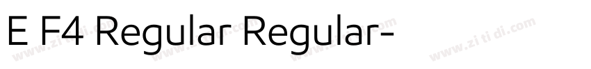 E F4 Regular Regular字体转换